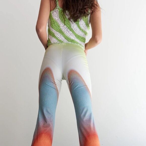 Free People Mandinga Otto Flared Legging Pants-Retro size XS - Picture 6 of 8